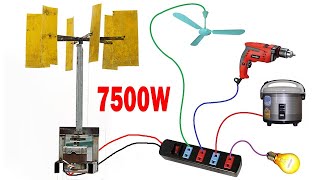 How I Made a Wind Turbine Generator Homemade in USA and Europe