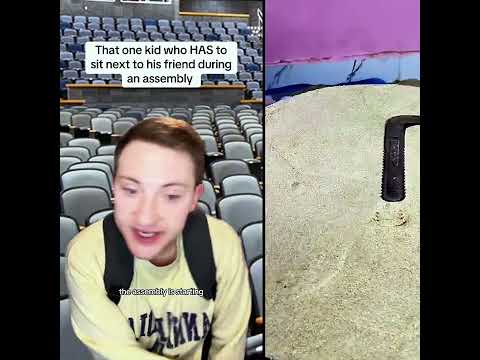 That one kid who HAS to sit next to his friend during an assembly #shorts #nostalgia #school #pov