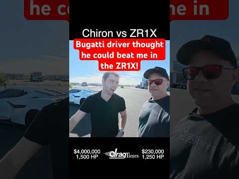 Bugatti Chiron driver thought he could beat me in the Corvette ZR1X