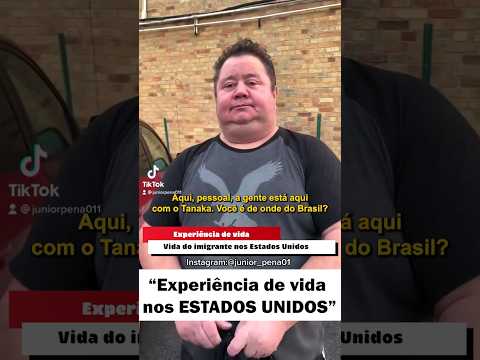 "Os Estados Unidos não é para todos, mas todos querem vir" #imigrante #eua #brasileirosnoeua