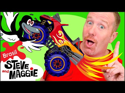 Monster Truck de Brinquedo | Aniversário e Mais para Crianças com Steve and Maggie Brasil