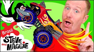 Monster Truck de Brinquedo | Aniversário e Mais para Crianças com Steve and Maggie Brasil