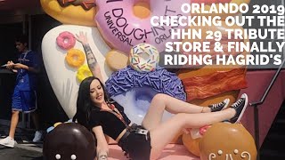 Checking out the HHN 29 tribute store & FINALLY riding Hagrid's