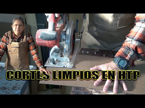 Como realizar un CORTE limpio en cartón comprimido o en paneles HTP