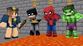 Monster School : SuperHeroes Escape From Prison - minecraft animation