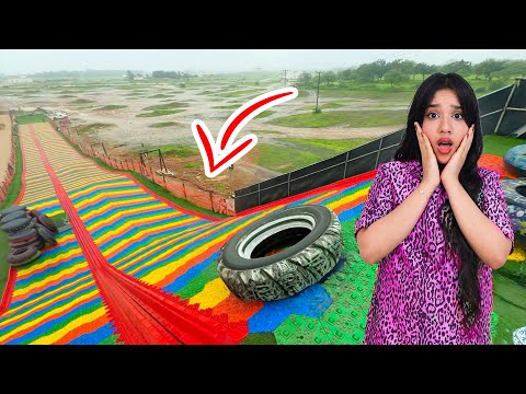 شفا ركبت أكبر زحليقة في عالم !!! تخوف