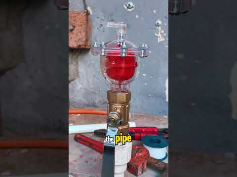 Installing this tool on the heating water pipe!