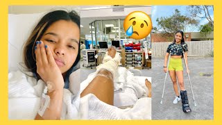 She fractured her ankle - Road to Recovery