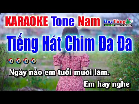 Tiếng Hát Chim Đa Đa || Karaoke – Tone Nam || Nhạc Sống Duy Tùng
