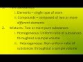 Properties and Classification of Matter