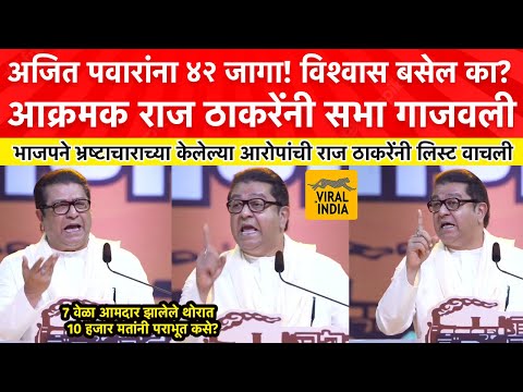 Raj Thackeray Speech Today : टाळ्या शिट्या गाजवली सभा! ४ जागा निवडून यायची तरी लायकी होती का? कडाडले