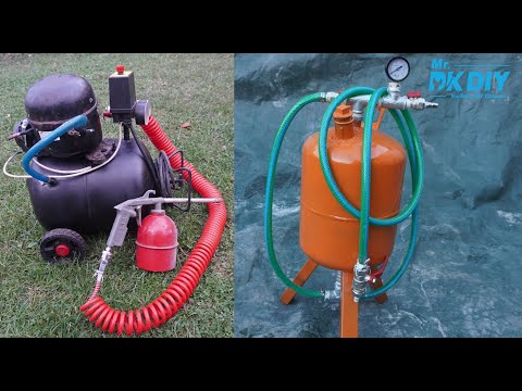 2 Genius DIY Projects with Old Freon Tanks – Mini Compressor & Sandblaster!