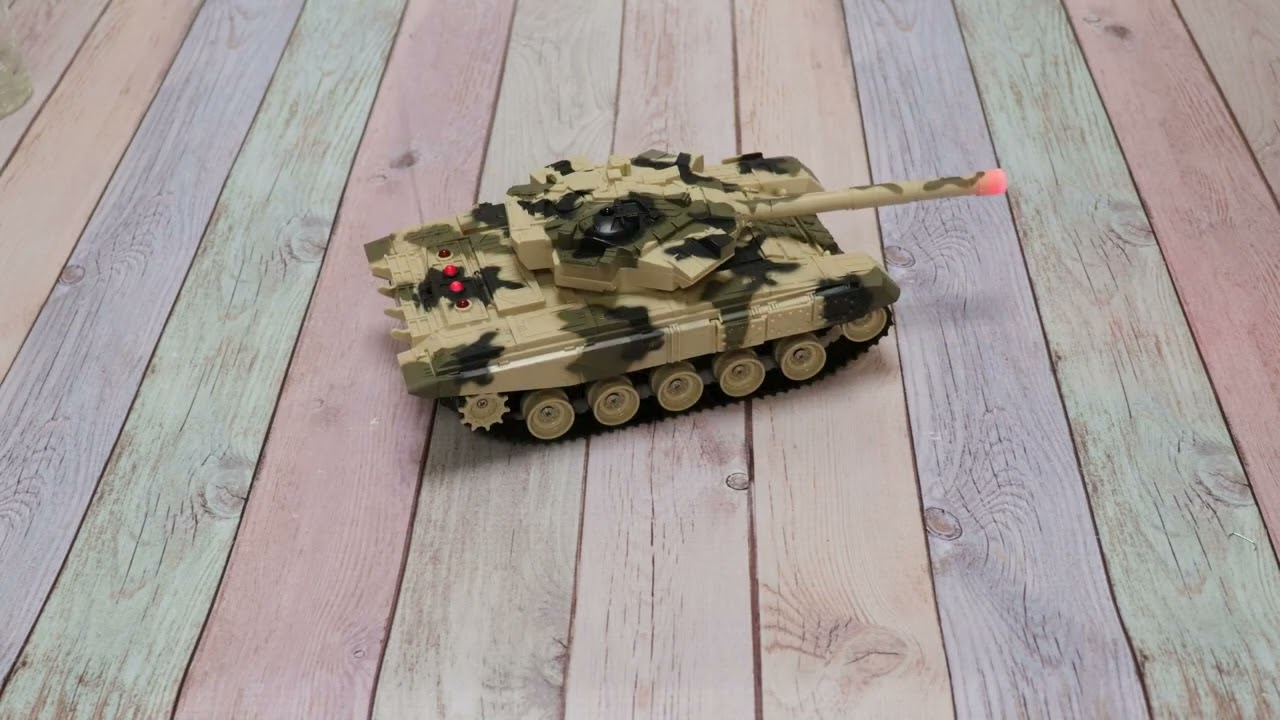 Танк р/у хаки 1:32 - видео