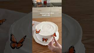 Making a Chocolate Butterfly Cake 🦋 #diy #shorts