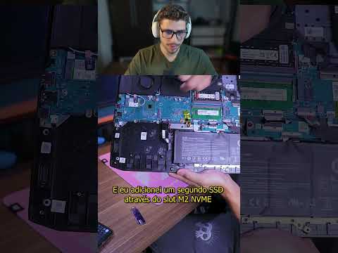 Ele upou no notebook como se fosse um PC Gamer