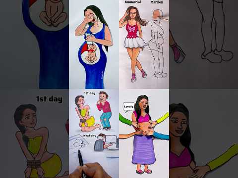 Modern women's day👌#art #drawing #youtubeshorts #artist