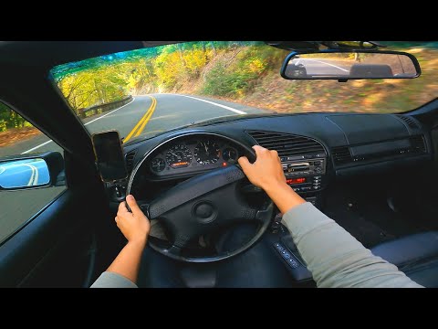 BMW E36 328i - POV Autumn Drive 4K (The ULTIMATE Sunday Drive)