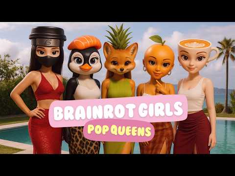 Brainrot Girls - Pop Queens (Official Music Video) | Fairy Log