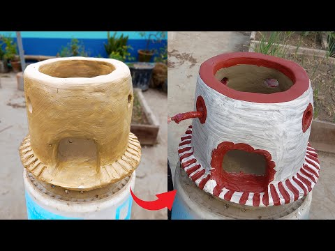 Traditional life clay oven mitti ka chulha |  Wood stove mud stove chulha