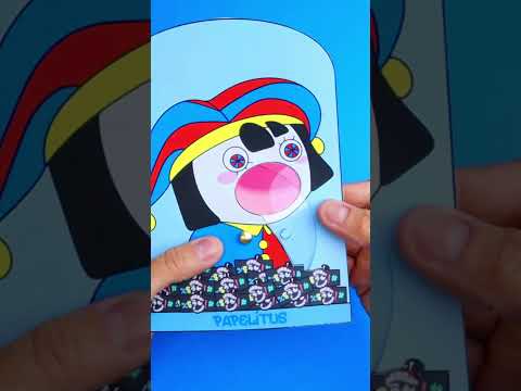HAZ A POMNI ENFADADA🤡DIGITAL CIRCUS  #diycrafts #diy #ideasenpapel #papelitus