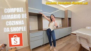 COMPREI COZINHA MODULADA FAMOSA DA SHOPEE MADESA LUX -PARECE MÓVEL PLANEJADO