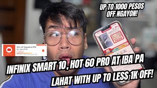UP TO 1K OFF SPECIAL VOUCHER DITO SA YOUTUBE MURA NALANG ANG INFINIX SMART 10, HOT 60,NOTE 50