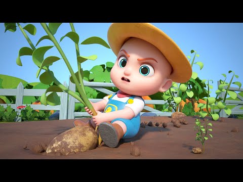 One Potato, Two Potatoes Song | Dig Potatoes In Farm | Boo Kids Song & Nursery Rhymes