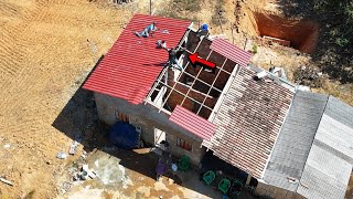 FINALIZAMOS A COBERTURA DA NOSSA CASA NOVA NA FAZENDA ÁGUAS CLARAS 