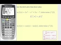 Using TI-84 for Derivatives