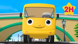 El autobús amarillo va feliz por la ciudad 🚌 Canciones Infantiles🎵| Caricaturas para bebés