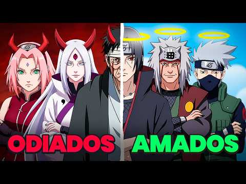 Personagens Mais Amados VS Mais Odiados de Naruto!