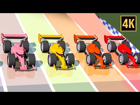 Learn Numbers by Counting Wheels + More Animated Vehicle Videos for Kids