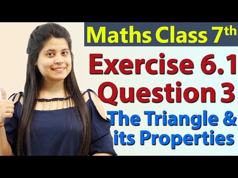 Q 3, Ex 6.1 - The Triangle and its Properties - Chapter 6 - Maths Class 7th - NCERT