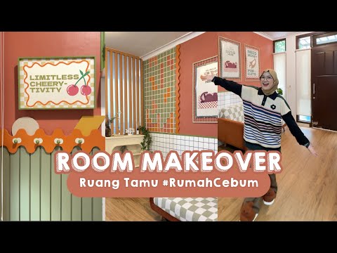 ROOM MAKEOVER - LIVING ROOM (Ruang Tamu ala Pinterest) #RumahCebum NEW CONCEPT 🧡💚