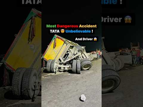 Yamraj bhi Truck Driver ko Leja Nahi Paye 😱 #shorts #tata