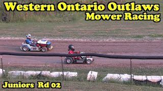 Western Ontario Outlaws Mower Racing Juniors Rd 02 Aug 02 2025