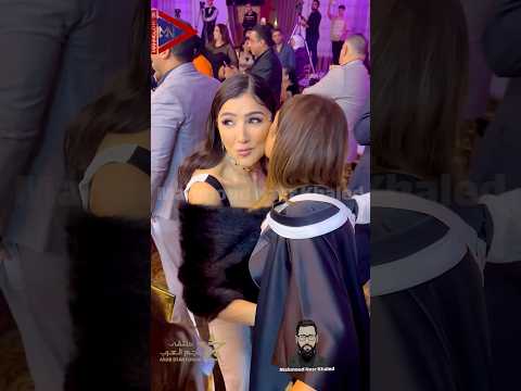 بالاحضان مي عمر ورووجينا ❤️ ومني ابنة الفنان احمد زاهر الصغيرة 😘 في ملتقي نجم العرب ⭐️