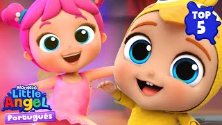 Top 5 ✨ melhores danças com o Joãozinho 🕺🪩 Little Angel Brasil | Músicas Infantis em Português