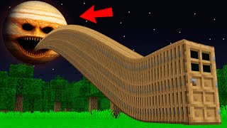 I found a LONG DOOR to the MARS WOKE UP in Minecraft ! What's INSIDE the MARS WOKE UP ?