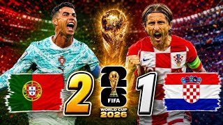 ملخص مباراة البرتغال ضد كرواتيا (2-1) دور ال 32 كأس العالم 2026 
