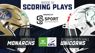 Dresden Monarchs vs. Schwäbisch Hall Unicorns | Highlights - ERIMA GFL, Week 14 I SDTV
