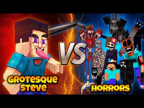 Grotesque Steve vs 16 Horror Mods – Only 2 Survived