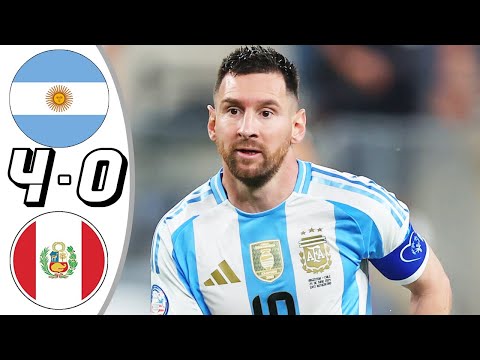 Argentina vs Peru 4-0- All Goals & Highlights - 2024