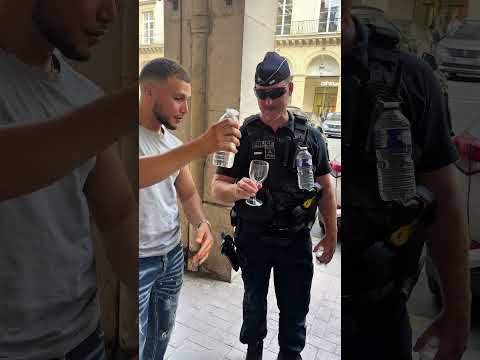 SOSSAM Turn Water into Wine in front of Paris Cops ! 🤯🍷🤣🪄