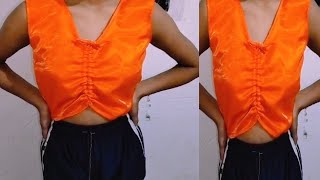 How to make designer top with easy method 👍🏻 #fashion #dress #top