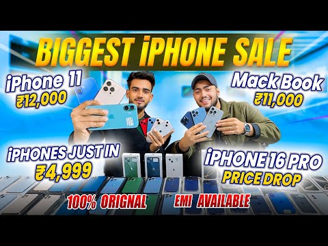 Biggest iPhone Sale Ever 🔥| Cheapest iPhone Market  | Second Hand Mobile | iPhone15 Pro iPhone 16