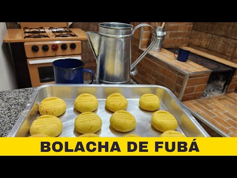 BOLACHA DE FUBÁ CASEIRA | SIMPLES, FÁCIL E DELICIOSA!