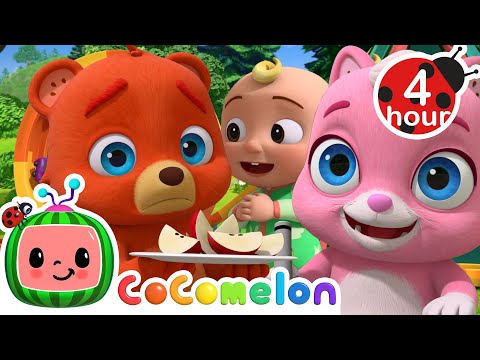 JJ Love's to Share + More | JJ's Animal Time | Kids Show | Animal Learning Cartoons