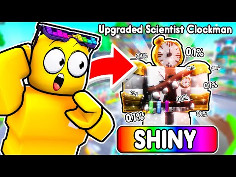 Unlocking Upgraded Scientist Clockman In Toilet Tower Defense