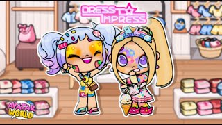 JE JOUE DRESS TO IMPRESS AVEC @missqueenfr DANS AVATAR WORLD